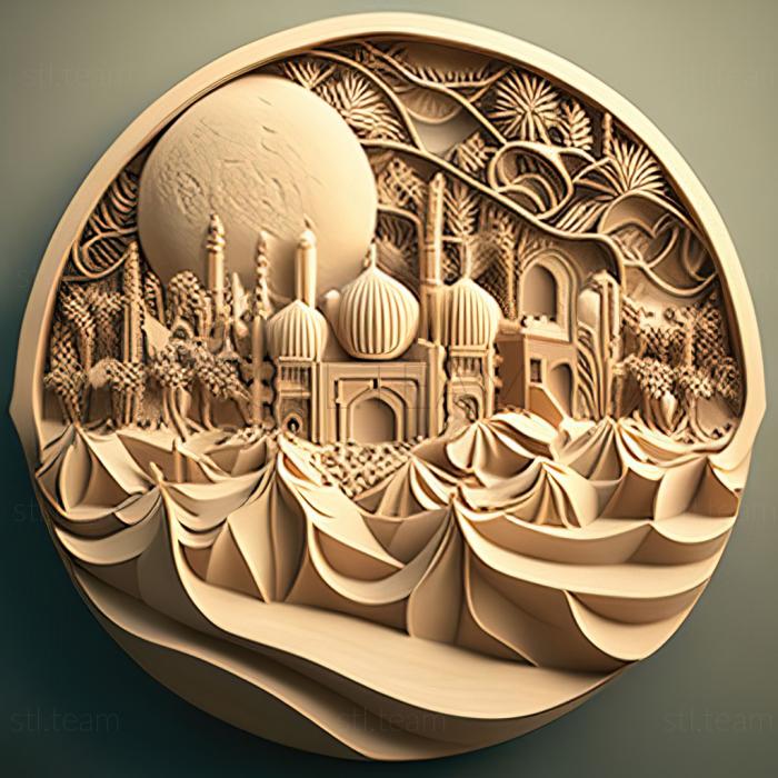3D модель Дубай, Объединенные Арабские Эмираты (STL)